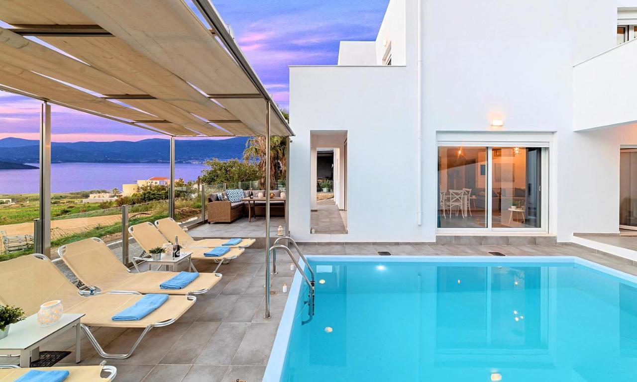 Cretan Sunset Villa Heated Pool Dhrámia Extérieur photo