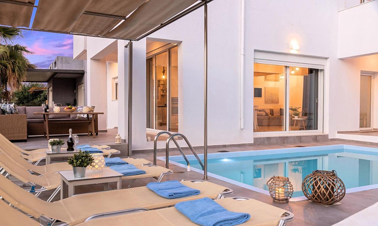 Cretan Sunset Villa Heated Pool Dhrámia Extérieur photo