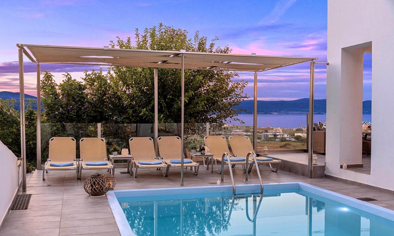 Cretan Sunset Villa Heated Pool Dhrámia Extérieur photo